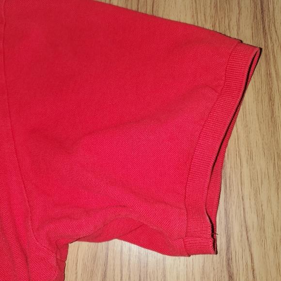Vintage Polo Jeans Co Red Short Sleeve Polo Shirt Men's Size XL USA 100% Cotton - Picture 7 of 9
